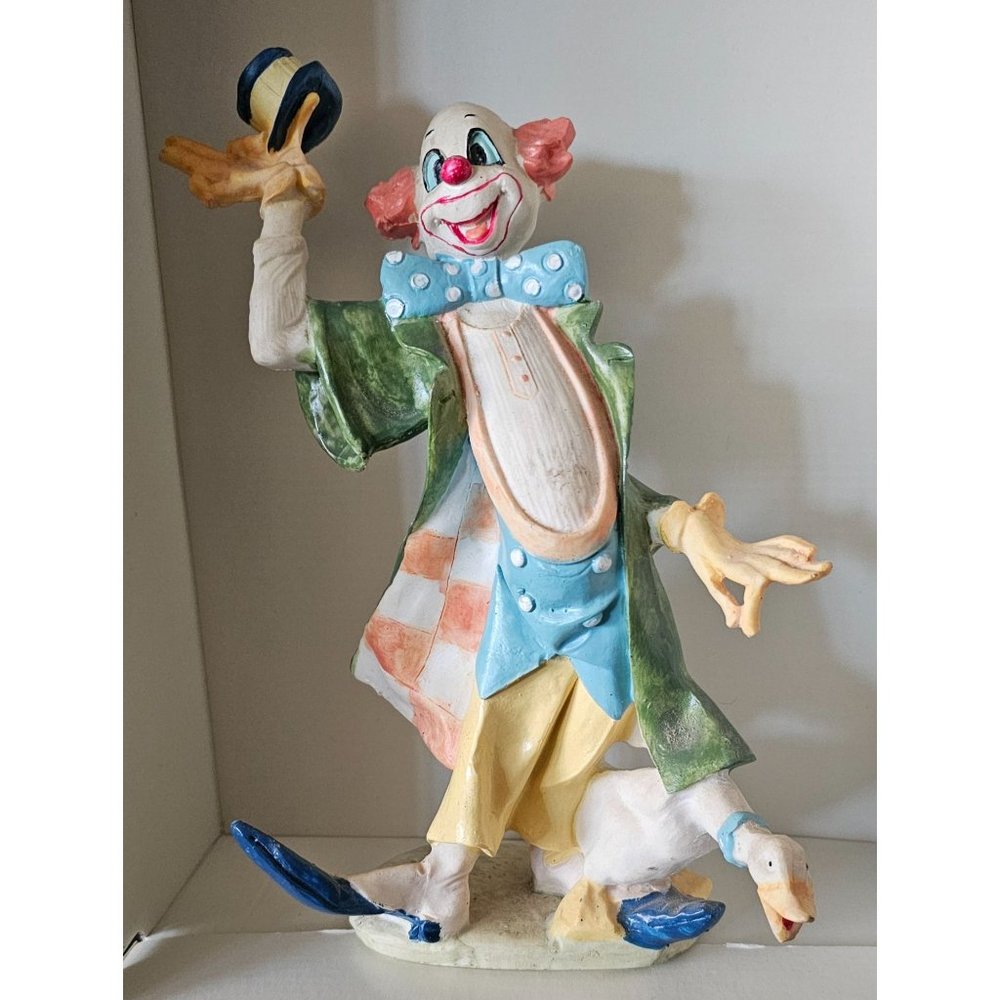 Vintage, Yoyo the Clown and Willie the Goose Ceramic‎ Figurine